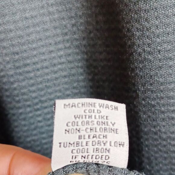 Ohio State Knit Shirt Mens Sz L Authentic Gray Red Quarter Zip Pullover Licensed - Picture 8 of 8